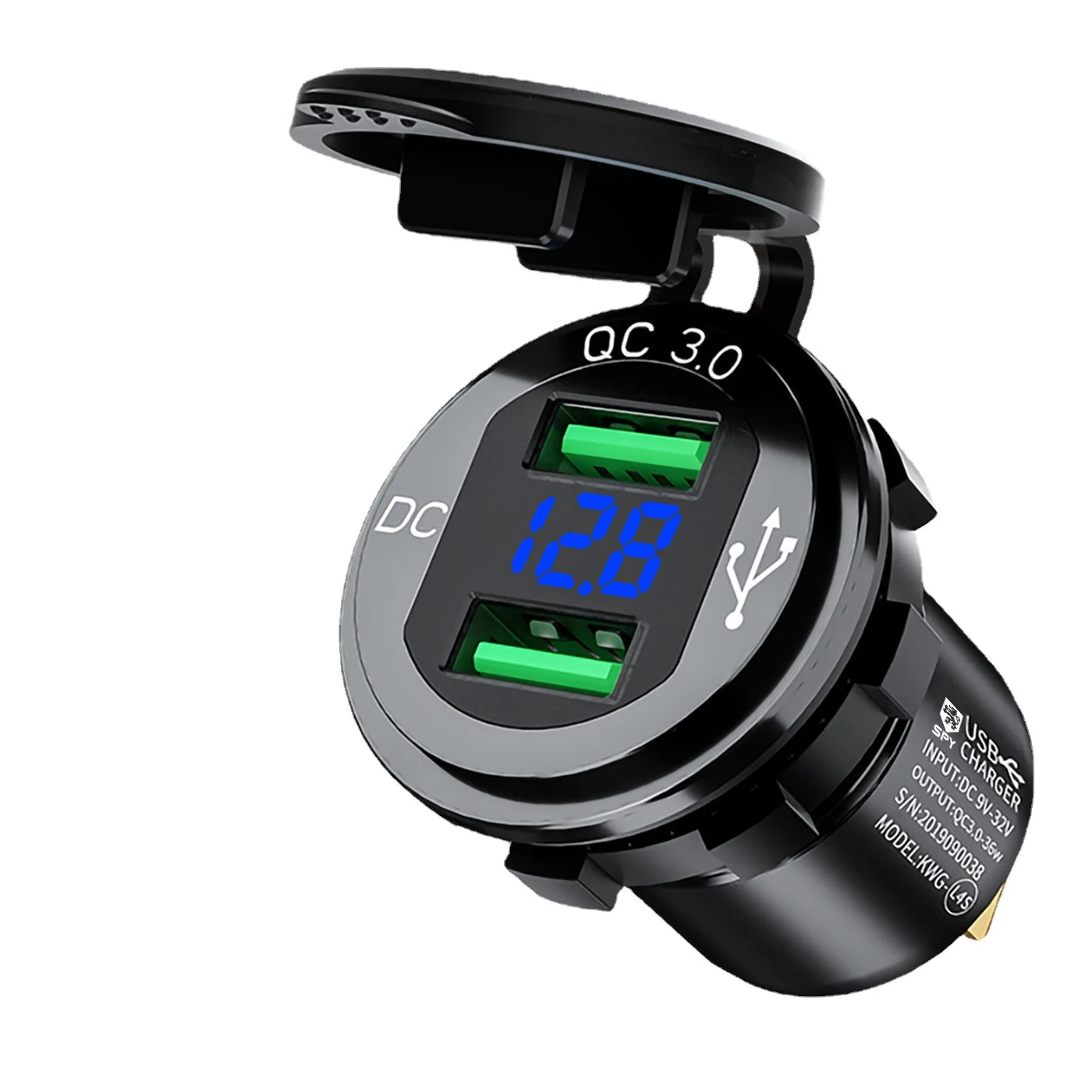 

FOR Direct charge 12/24VQC3.0 waterproof PD fast charge mobile phone car car modification dual USB charging