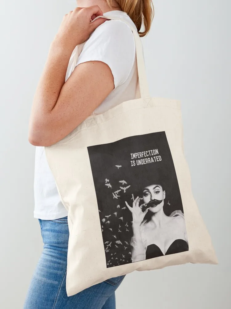 HELENA BONHAM CARTER - IMPERFECTION IS UNDERRATED Tote Bag tote bag women Handbags Lady bags Canvas Tote Bag