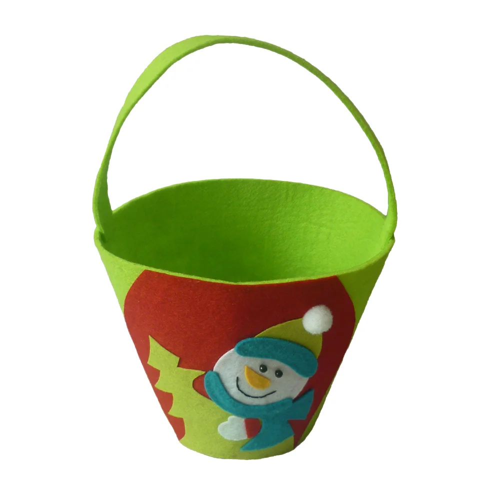 

Christmas Gift Bags Candy Storage Bucket Pouch Portable Drawstring Kids Party Festival Holiday Decorative Bag Christmas Elements