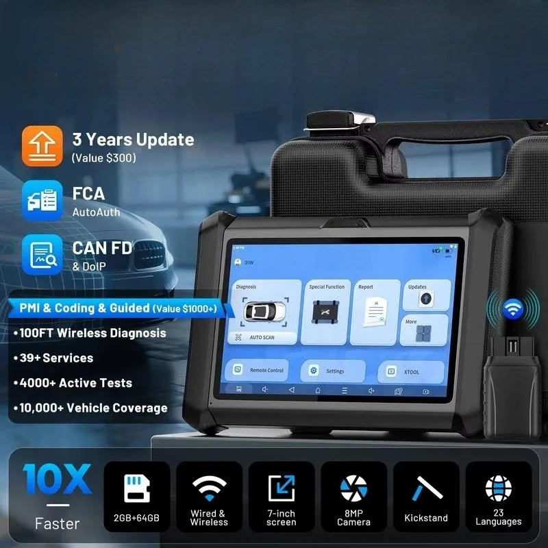 2025 New Arrival for D7W Global Version Battery Tester 12V All Cars Key Programming Supports CAN FD FCA DOIP