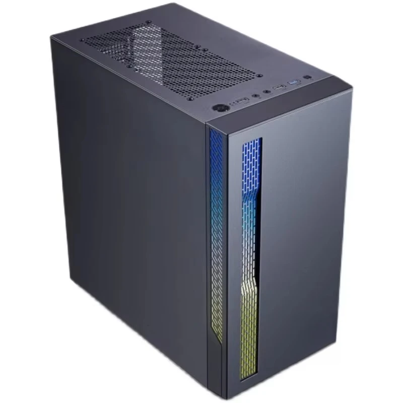 Compact MATX Computer Chassis With Power Supply Kit Home Office Gaming Desktop Tower