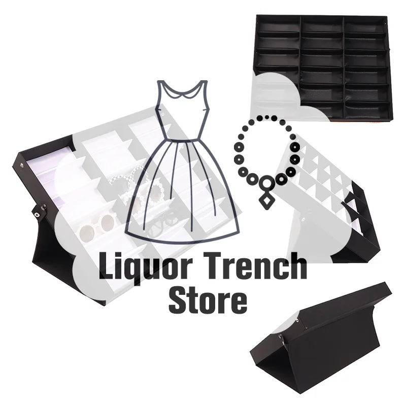 

Premium Display Box for Sunglasses and Eyeglasses with 5/18 Grids Storage for Both Men and Women