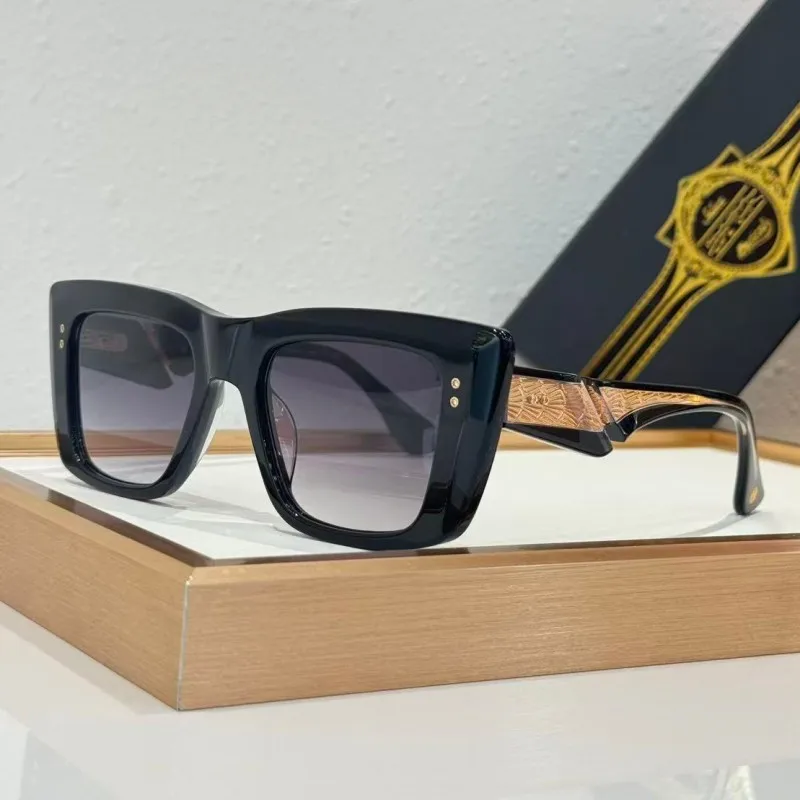 

Model S437 Designer Sunglasses For Men Women High Street Catwalk Style TOT Handmade Acetate Full Frame UV400 Eyewear With Box