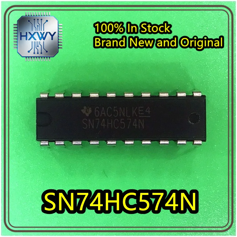 10/50 pieces Original Genuine Through Hole SN74HC574N DIP-20 Logic Chip D-Type Flip-Flop Chip New Stock