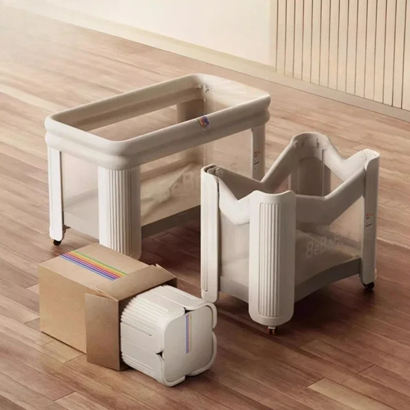 سرير أطفال حديثي الولادة متعدد الوظائف قابل للطي وقابل للإزالة