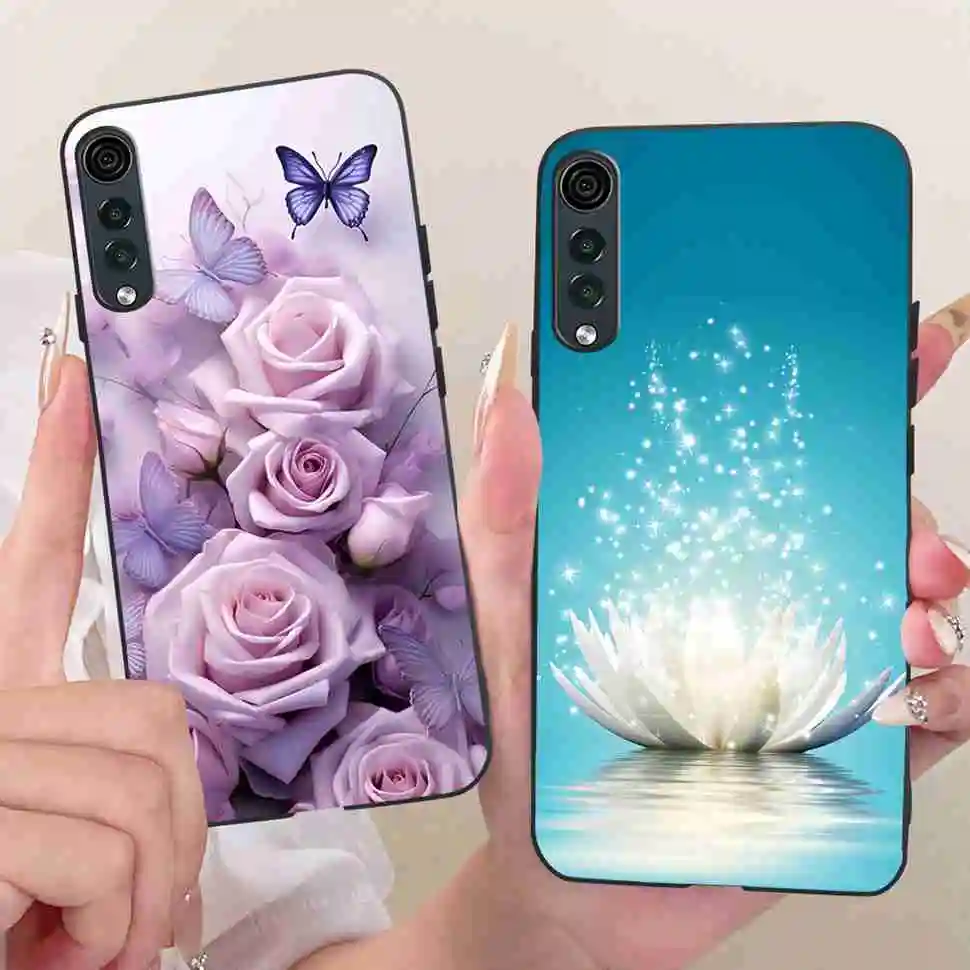 New Beautiful Patterns For LG Velvet 4G LMG910EMW Case Silicone TPU Black Cover For LG velvet 5G Velvet 5G UW 6.8" Bumper Shell view 4