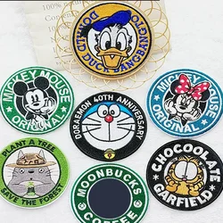 Parches bordados con insignia de Mickey Mouse para ropa, accesorios de costura para camiseta, pantalones, Jeans, sudaderas con capucha, regalo para mujer y Niña