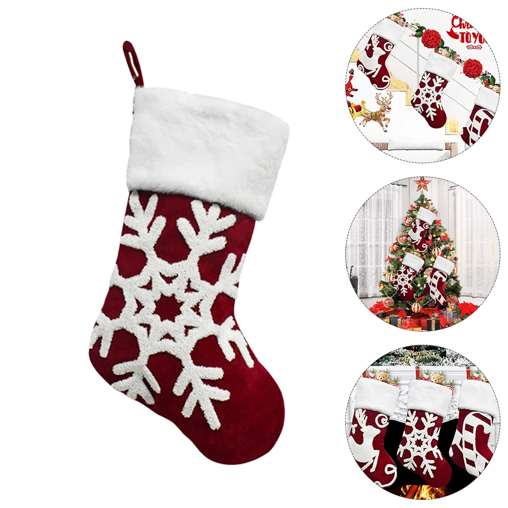 

Christmas Stockings Decorations Xmas Holiday with Feet Hanging Pendant Bag Child