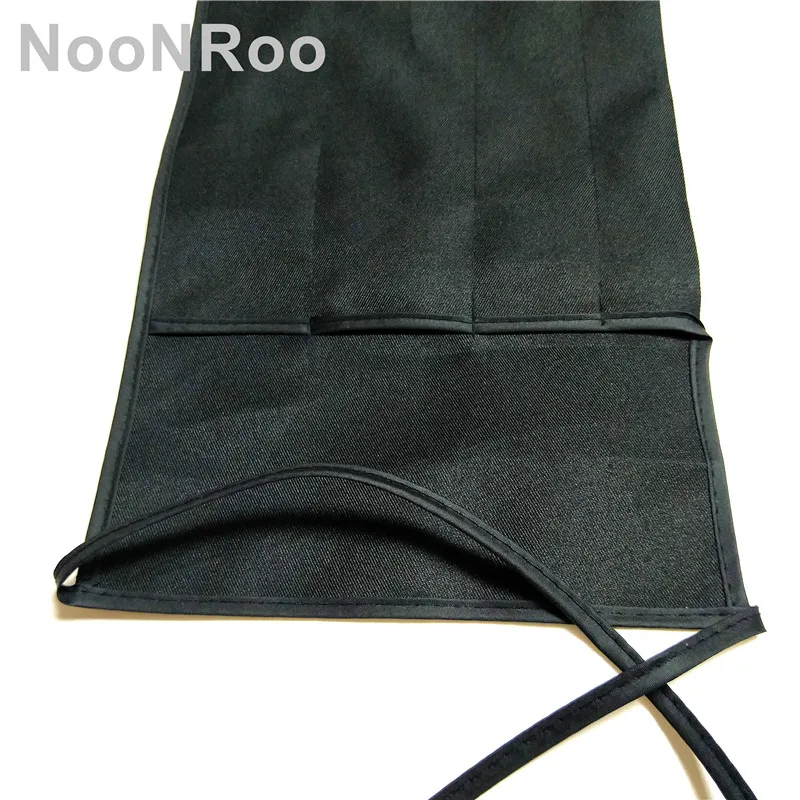 NooNRoo 100% Baumwolltasche für Fliegenruten, 4-teiliger Rutenkoffer, schwarze Farbe, hochwertige Fliegenfischerruten-Tasche, 3 Stück/Tasche – Detail 5