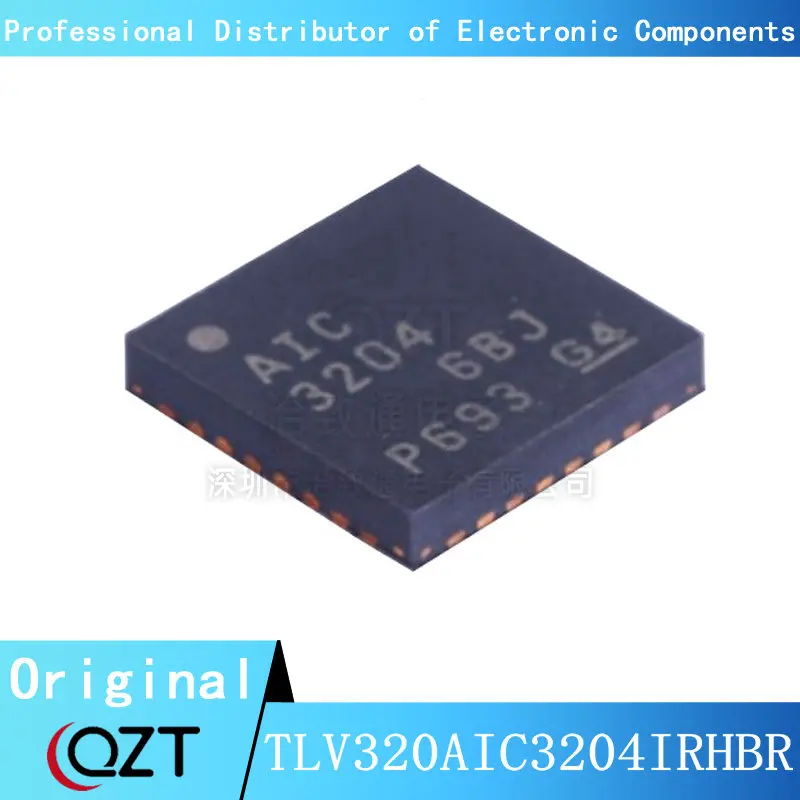 Chip de QFN-32 TLV320AIC3204IRHBR QFN TLV320AIC3204 AIC3204, Nuevo punto, 10 unids/lote