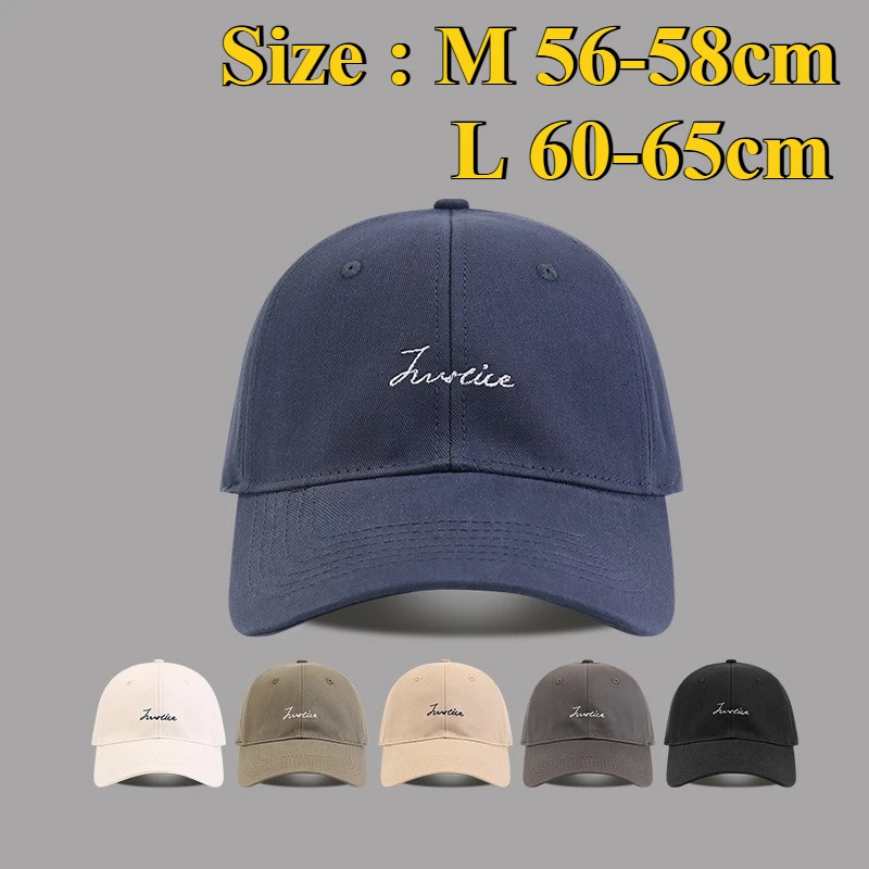 XXL Big Size Letters embroidery Baseball Caps for Men/Women Adjustable Wide Brim Cotton Golf Hat Oversize Extra Large Size Hats