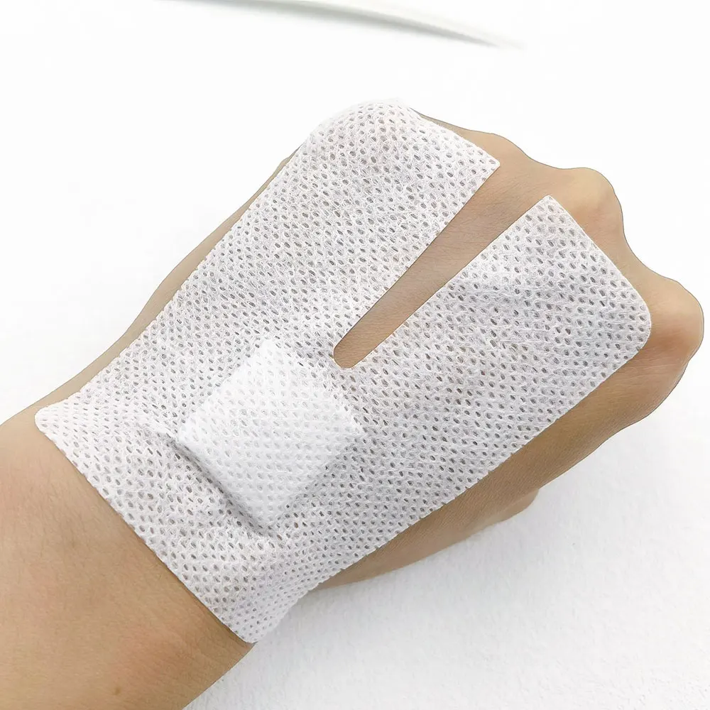 10Pcs 6*8cm U Shape Self-adhesive Dressing Non Sterile Health Non-woven Cloth Application Self-adhesive Plaster Wound Care