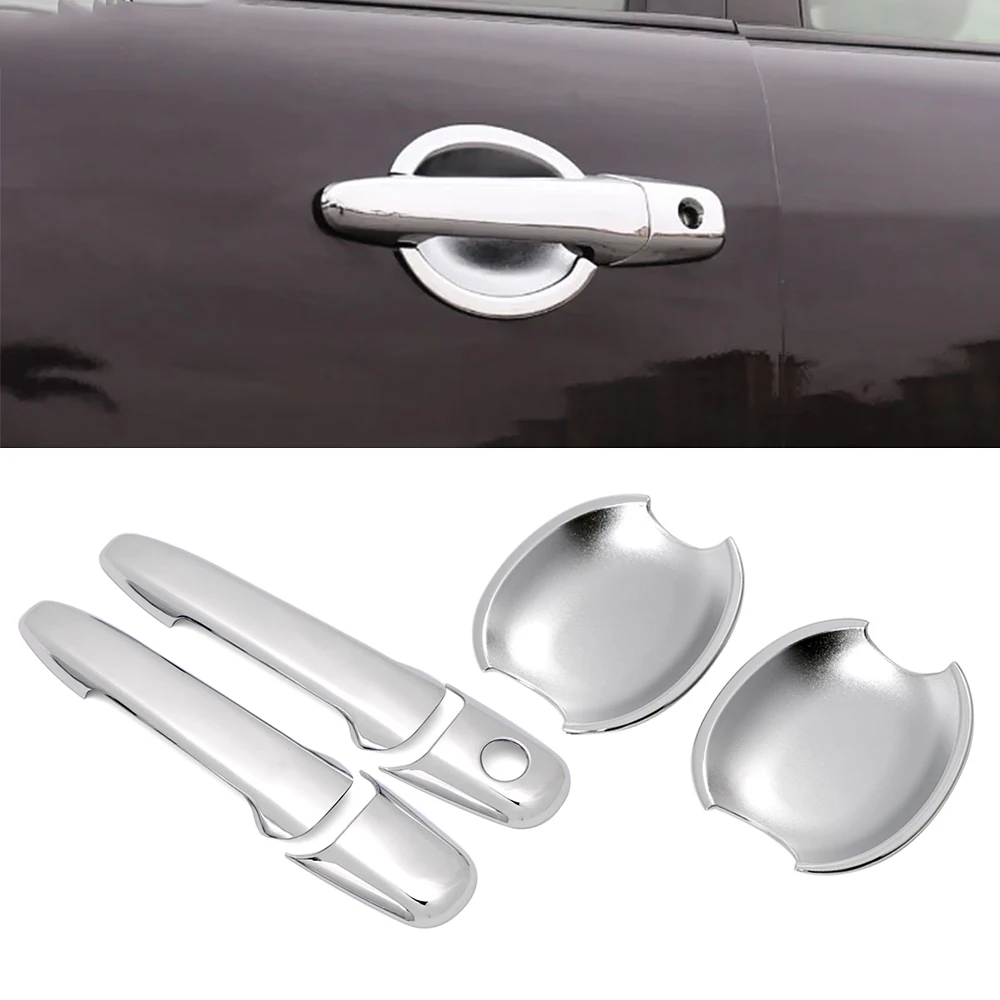 For Ford Mustang 2005-2011 Fit For Mazda BT-50 RX-8 Car Styling Chrome Decoration Door Handle Covers Trims & Door Bowl Cover