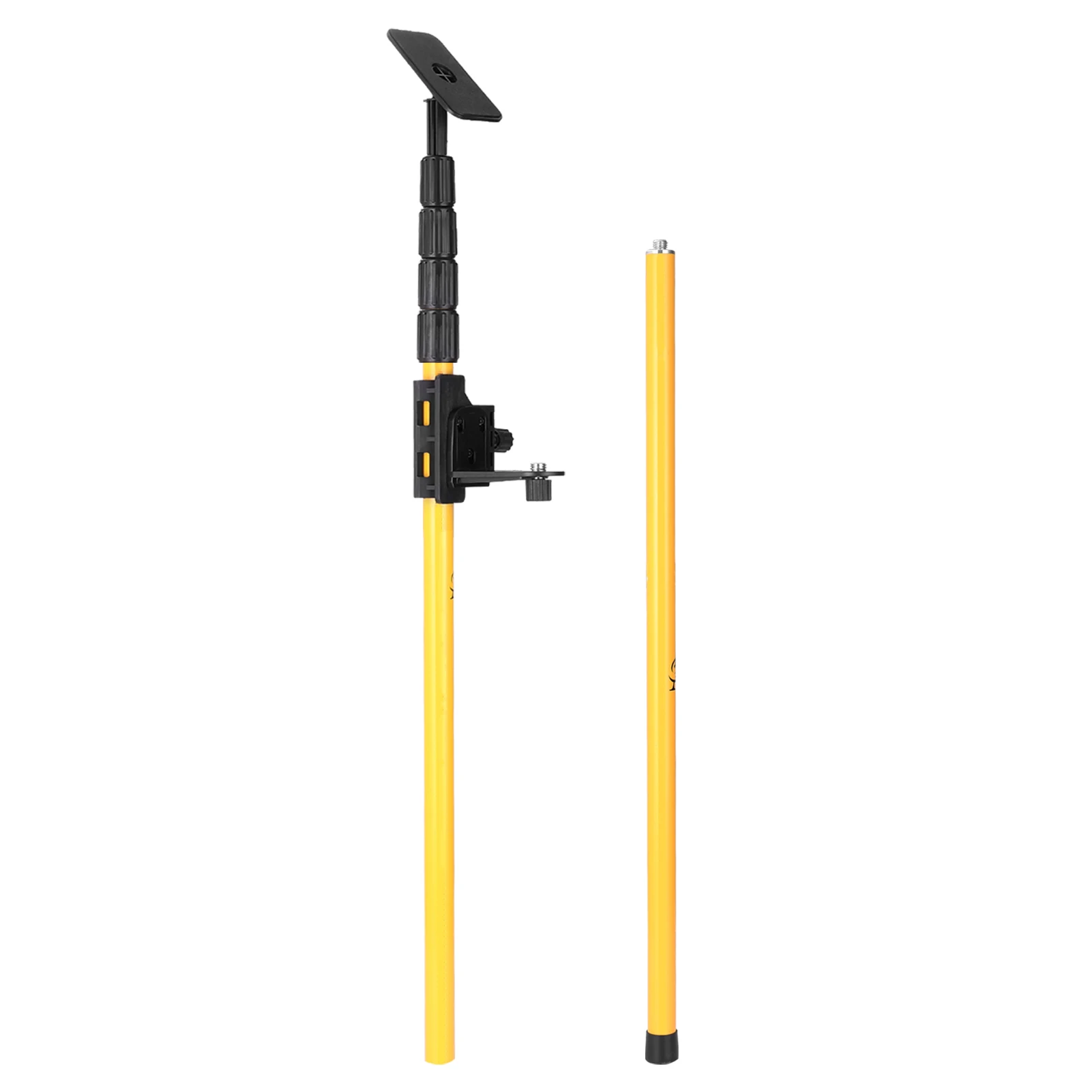 Telescopic Rod for Line Leveler Aluminum Alloy Adjustable Lift Extend Bracket Holder Stand Support for 1/4''or 5/8'' Laser Level