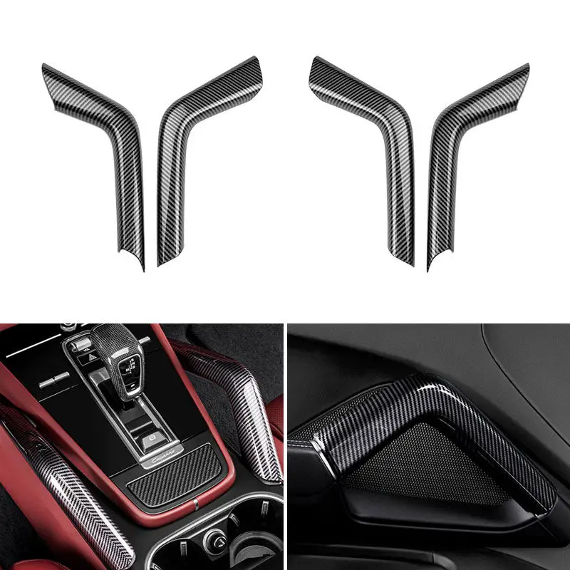 For Porsche Cayenne 2018 2019 2020 2021 2022 2023 2024 Car Accessories Inner Central Handle / Door Handles Panel Pull Cover Trim