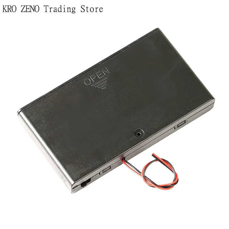 1/2Pcs  Plastic 8 Slots AA Battery Holder Battery Storage Case Box With Switch & Cover Batteries Standard Container view 5