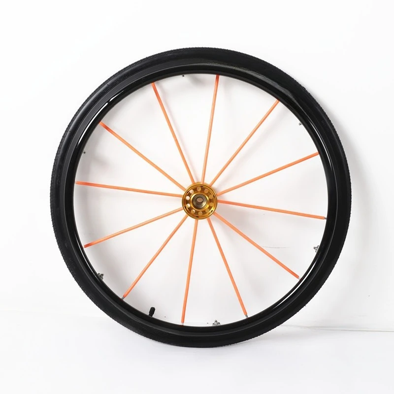 24 x 1.0 Inch Sports Wheelchair Wheel With 1/2
