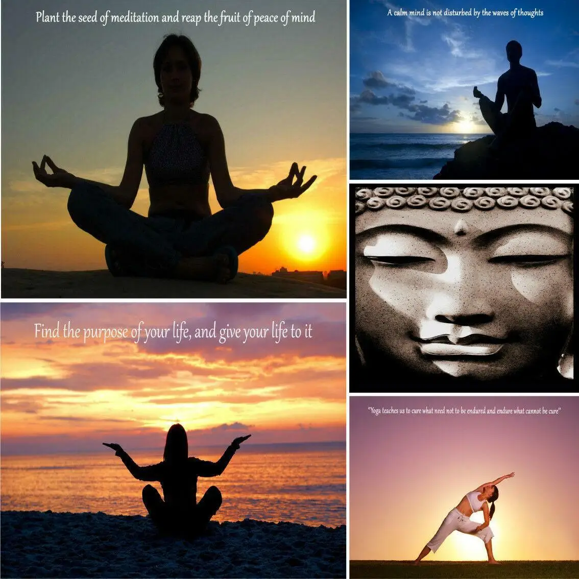 

Lot style Yoga Meditation Buddha Quotes Inspirational Motivational Print Art Canvas Poster Living Room Decor Home Wall Picture