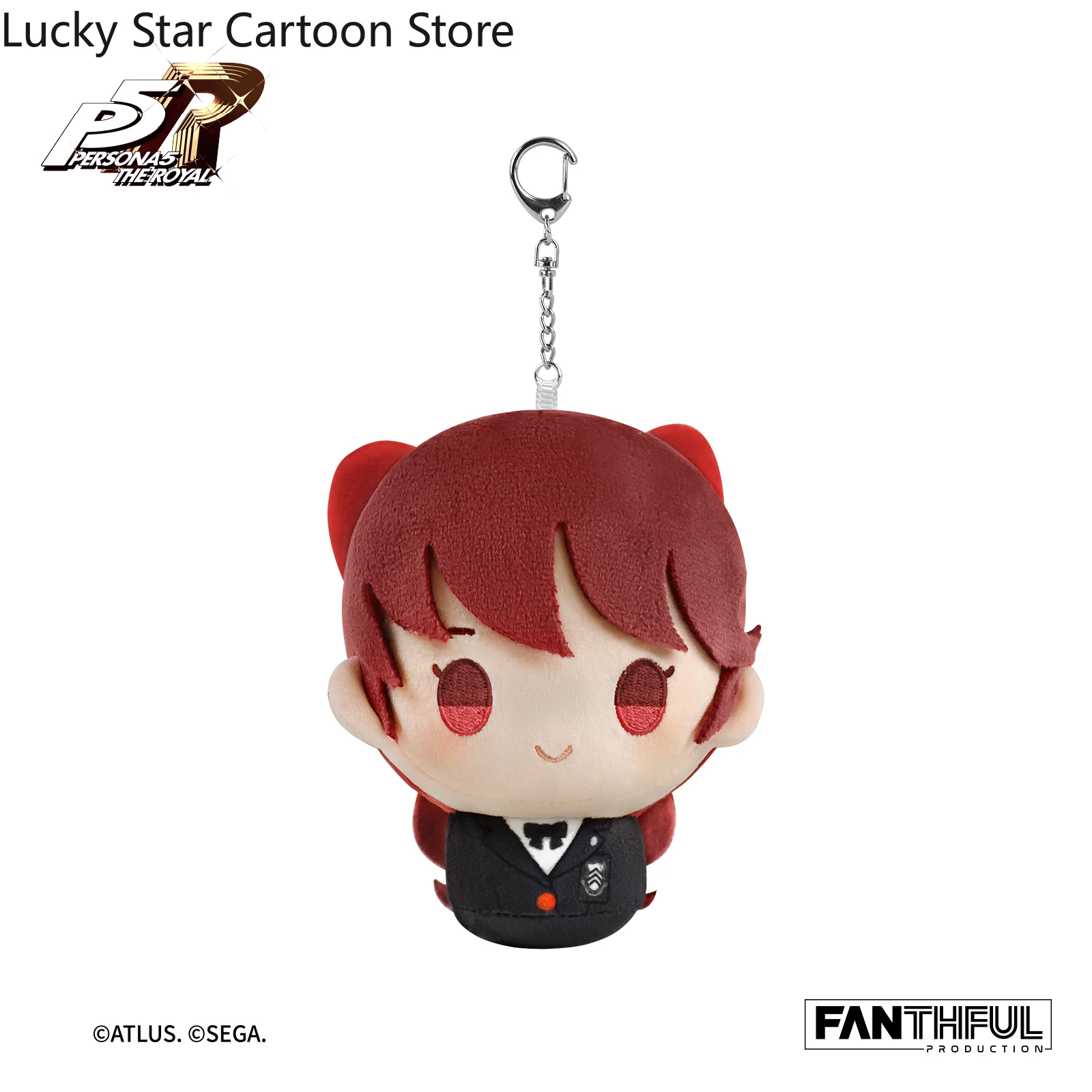 Official 13cm  Takamaki An Sakamoto Ryuji  Niijima Makoto Amamiya Ren Plushie Keychain Pendant Cosplay Halloween Gift