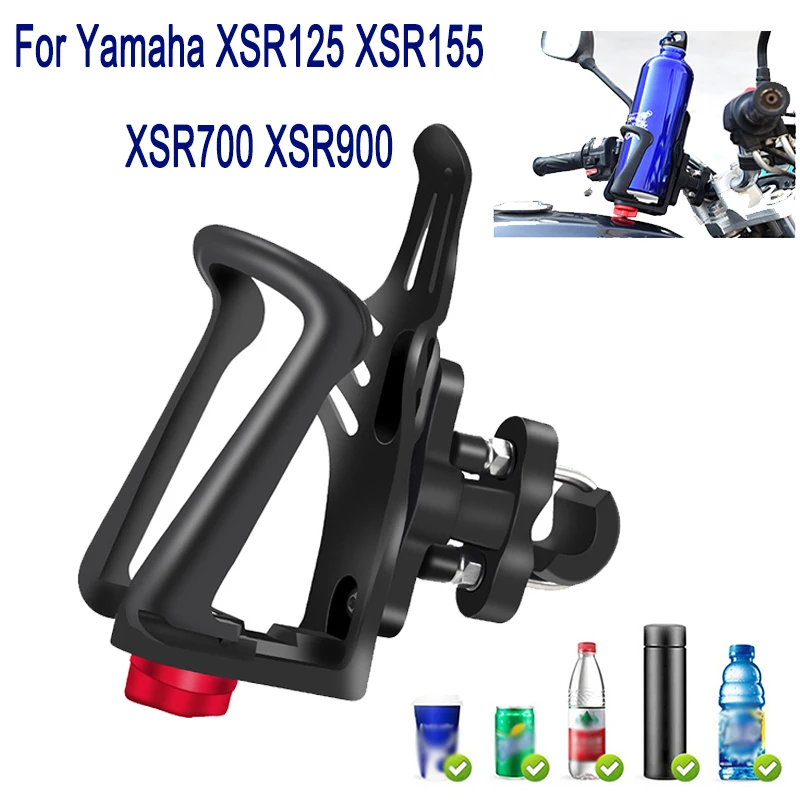 

For Yamaha XSR125 XSR155 XSR700 XSR900 XSR 125 155 Accessories Beverage Water Bottle Cage Support Drink Cup Holder Stand Moto