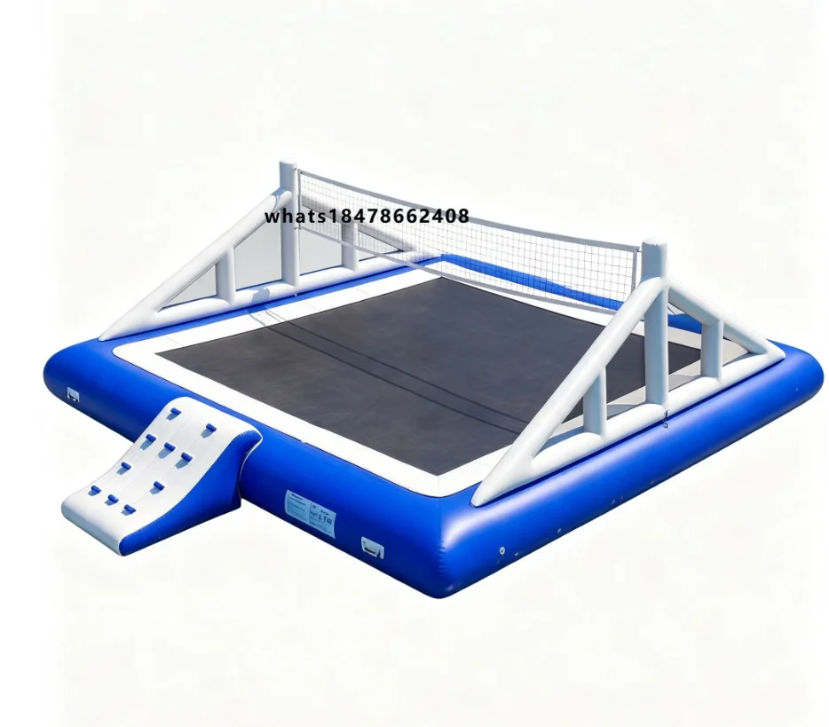 Large Commercial Inflatable Water Volleyball Court Floating Sports Equipment for Lake Water Park