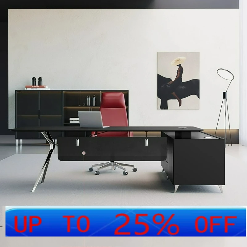 LTT boss table simple light luxury office desk and chair combination manager table office furniture