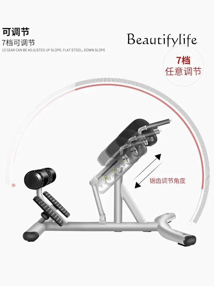 Commercial Back Hyperextension Multi-Function Waist Twist Machine Fitness Lumbar Muscle Abdominal Crunch Board Roman Chair