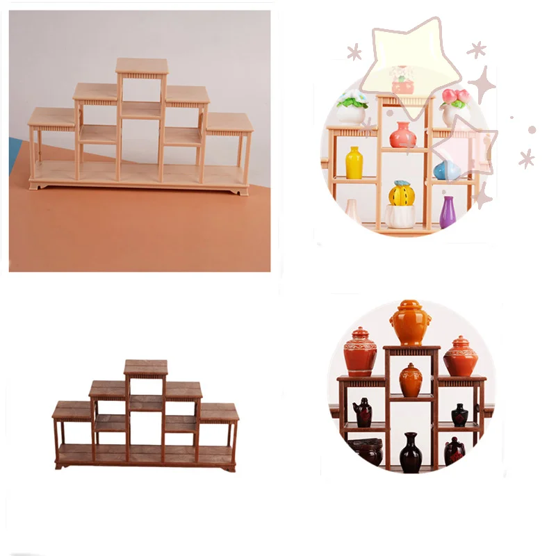 1 قطعة دمية محاكاة Bogu عرض الإطار نموذج لغرفة المعيشة تخزين الرف خزانة عرض DIY بها بنفسك اكسسوارات الديكور