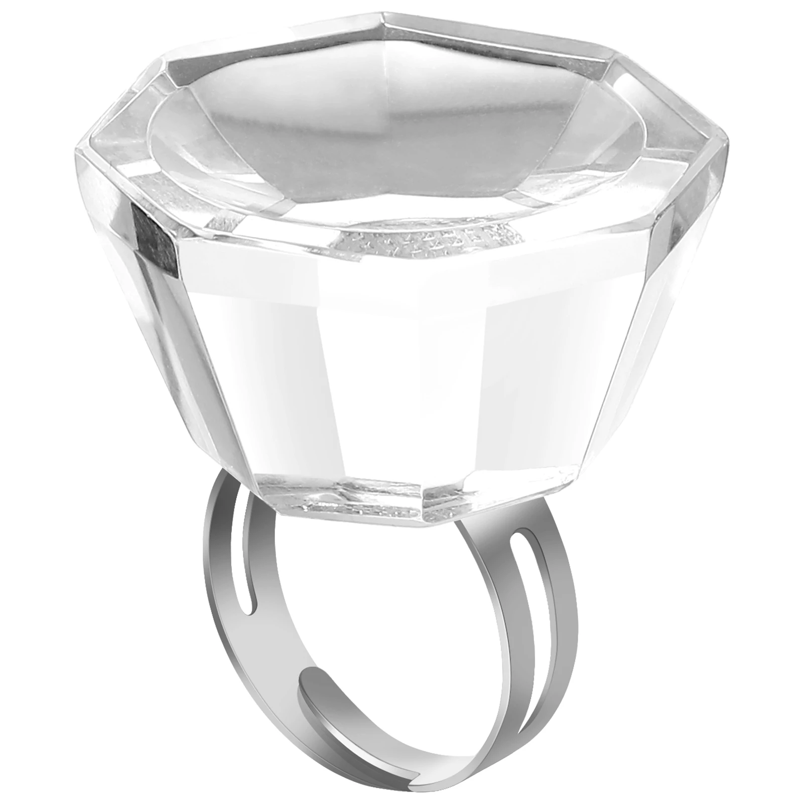 

Ink Ring Cup Eyelash Makeup Tool Pigment Container Lightweight Portable Easy Clean Glue Holder Professional Use Large Size