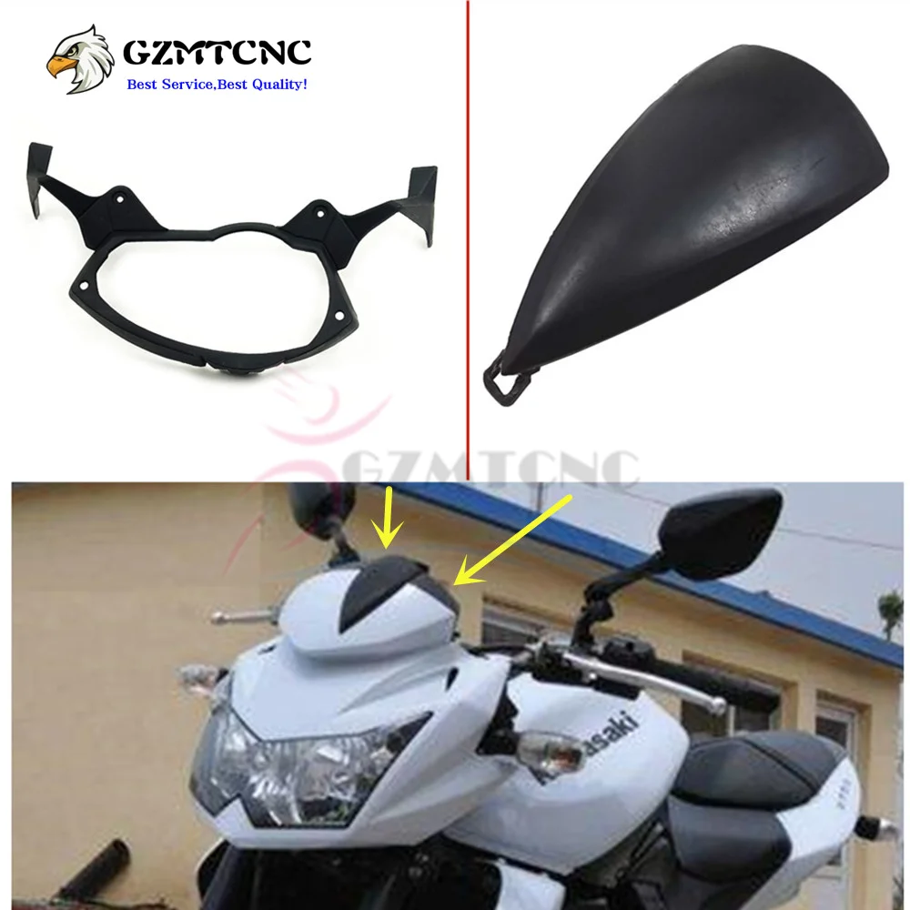 07-12 Z750 Injection Molding Cover Upper Front Head Fairing Cowl Nose Instrument Bracket for Kawasaki Z 750 2007 2008 2009-2012