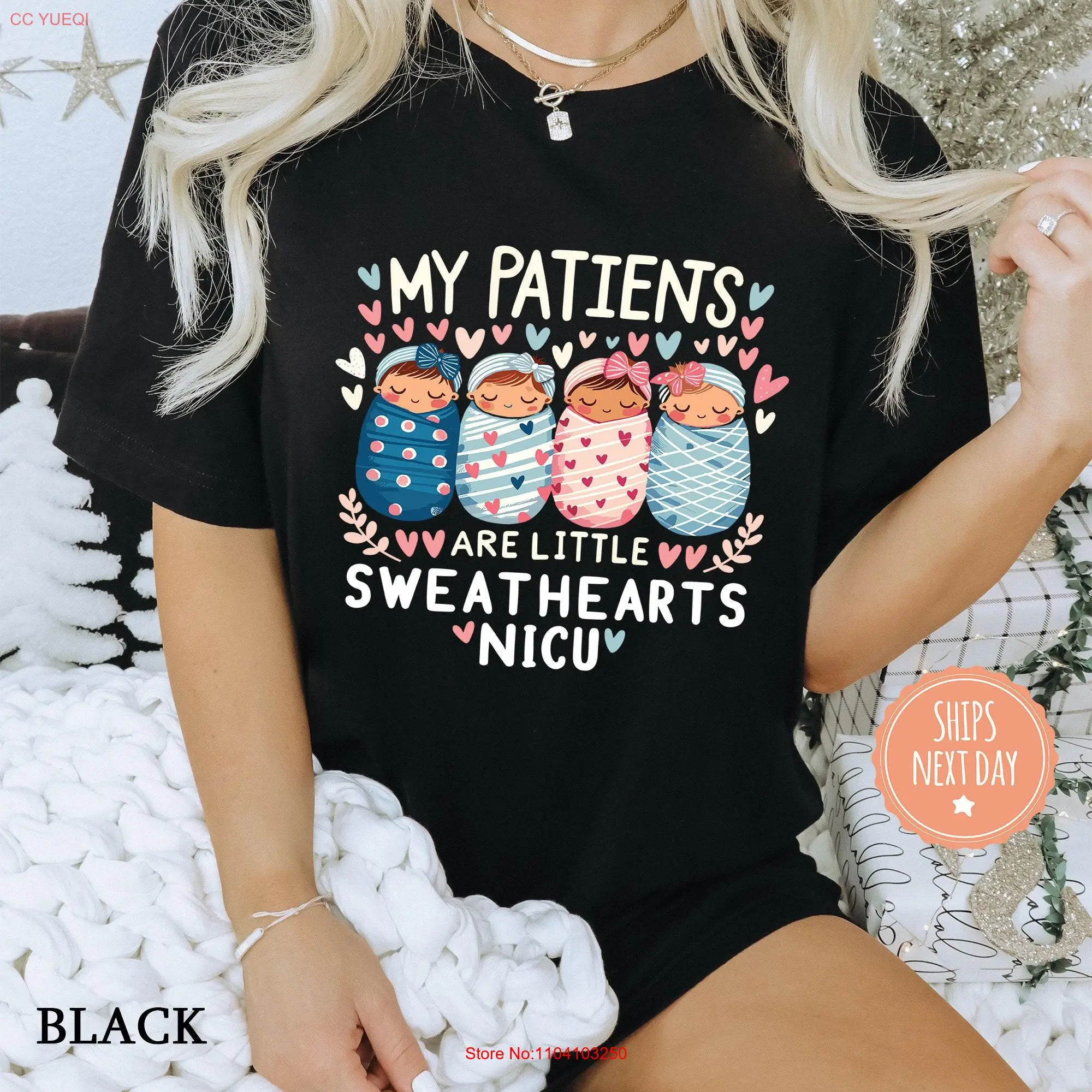 My Patients Are Little Sweethearts T Shirt NICU Nurse Neonatal Intensive Care Unit Comfort Colors long or short sleeves