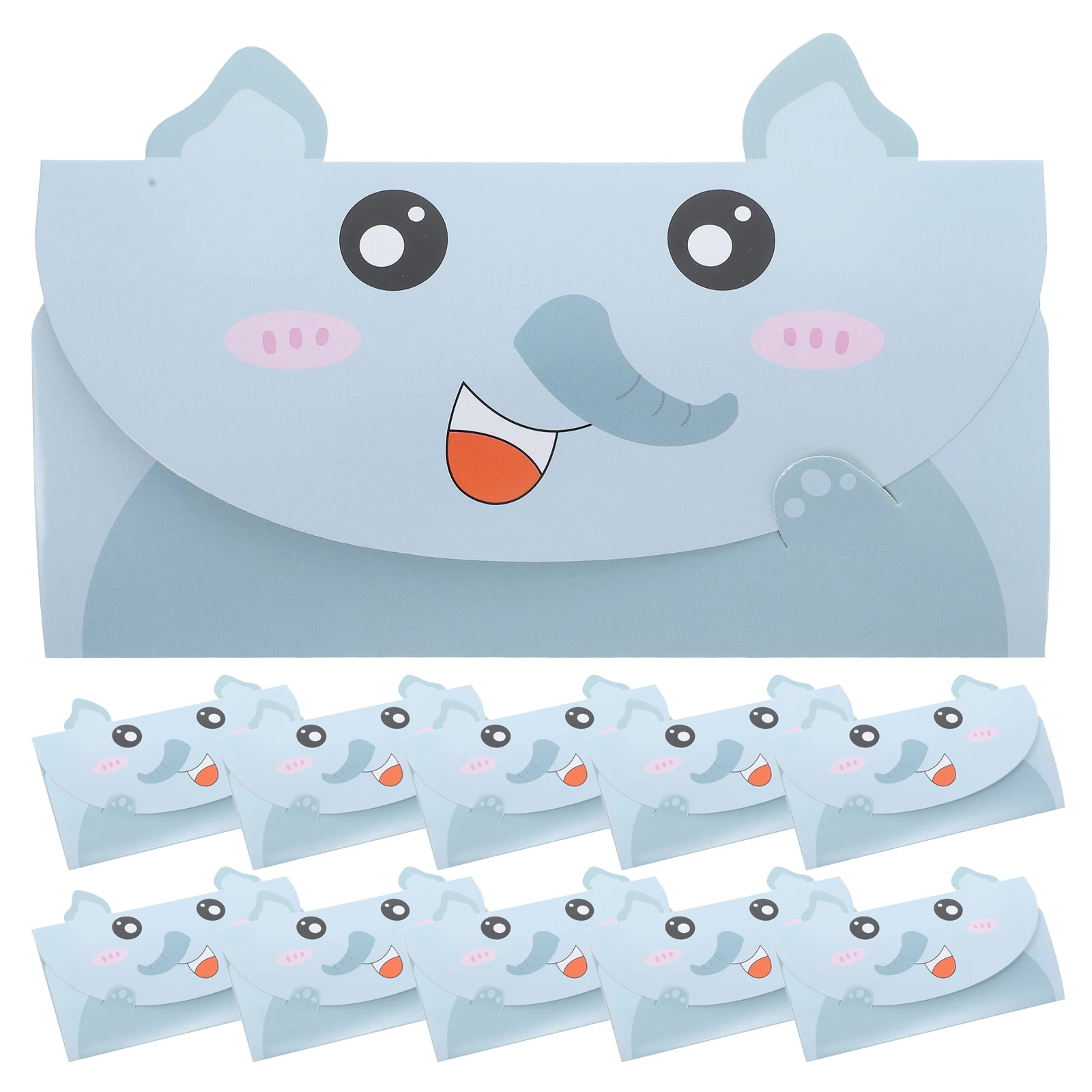 

20 Pcs Cartoon Animal Greeting Card Anniversary Cards for Couples with Envelope Blank Paper Jam Child