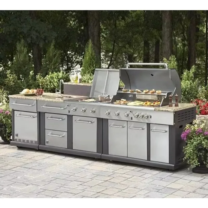 

High-end outdoor barbecue kitchen cabinet stainless steel kitchen cabinet