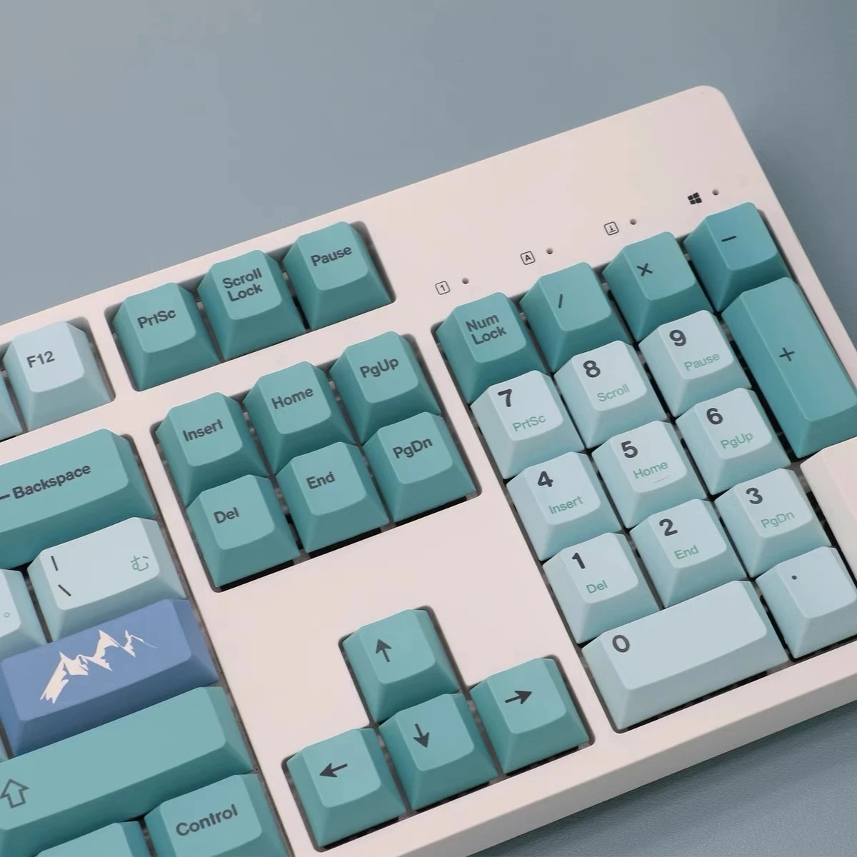 Nowe klawisze Lceberg PBT 132 japoński angielski Keycap Cherry Profile DYE-SUB dla klawiatury mechanicznej 61 64 84 108 układ Keycap