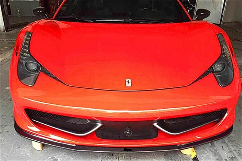 

V STYLE CARBON FIBER FRONT LIP FOR 2011-2013 FOR FERRARI F458 ITALIA AND SPIDER