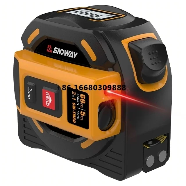 sndway sw-tm40 tape measure with logo custom digital measuring tape 5m steel cutting ruler handheld construction tools