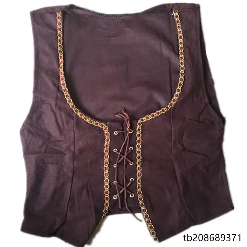 زي قراصنة الهالوين للنساء، طقم قراصنة الكاريبي، فستان للنساء، سترة للرجال، زي تقليدي للعروض المسرحية #4