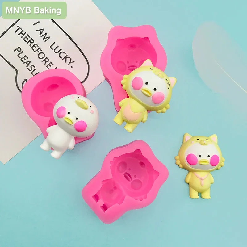 

Cartoon Doll Figurines Handmade Gifts Silicone Mold Chocolate Jelly Shaped Tool Cake Decorating Plaster Ornaments Art