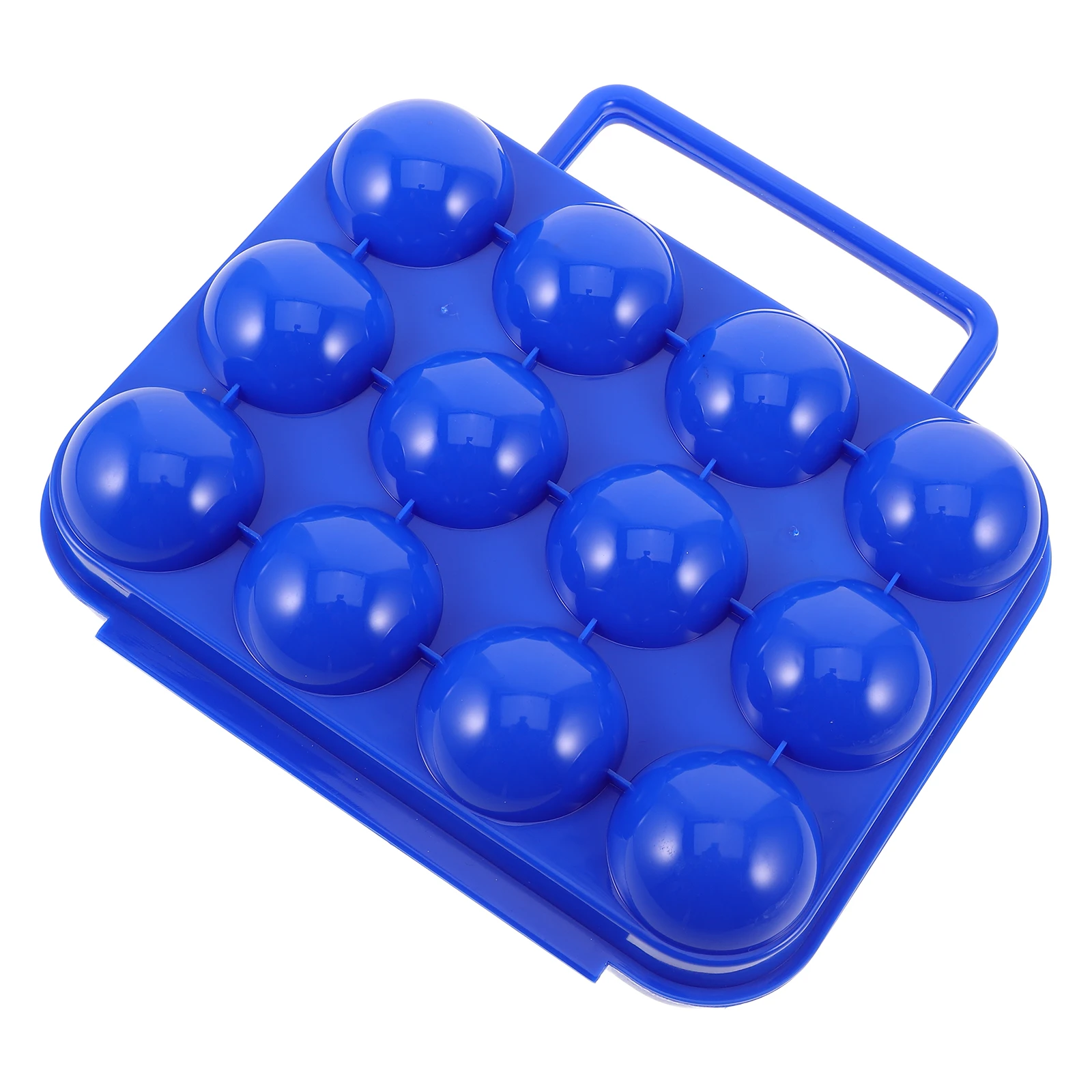 

Portable Egg Box for 6 Eggs Durable Plastic Material Camping Travel Container Storage Box with Handle Cover Locks Tightly Easy