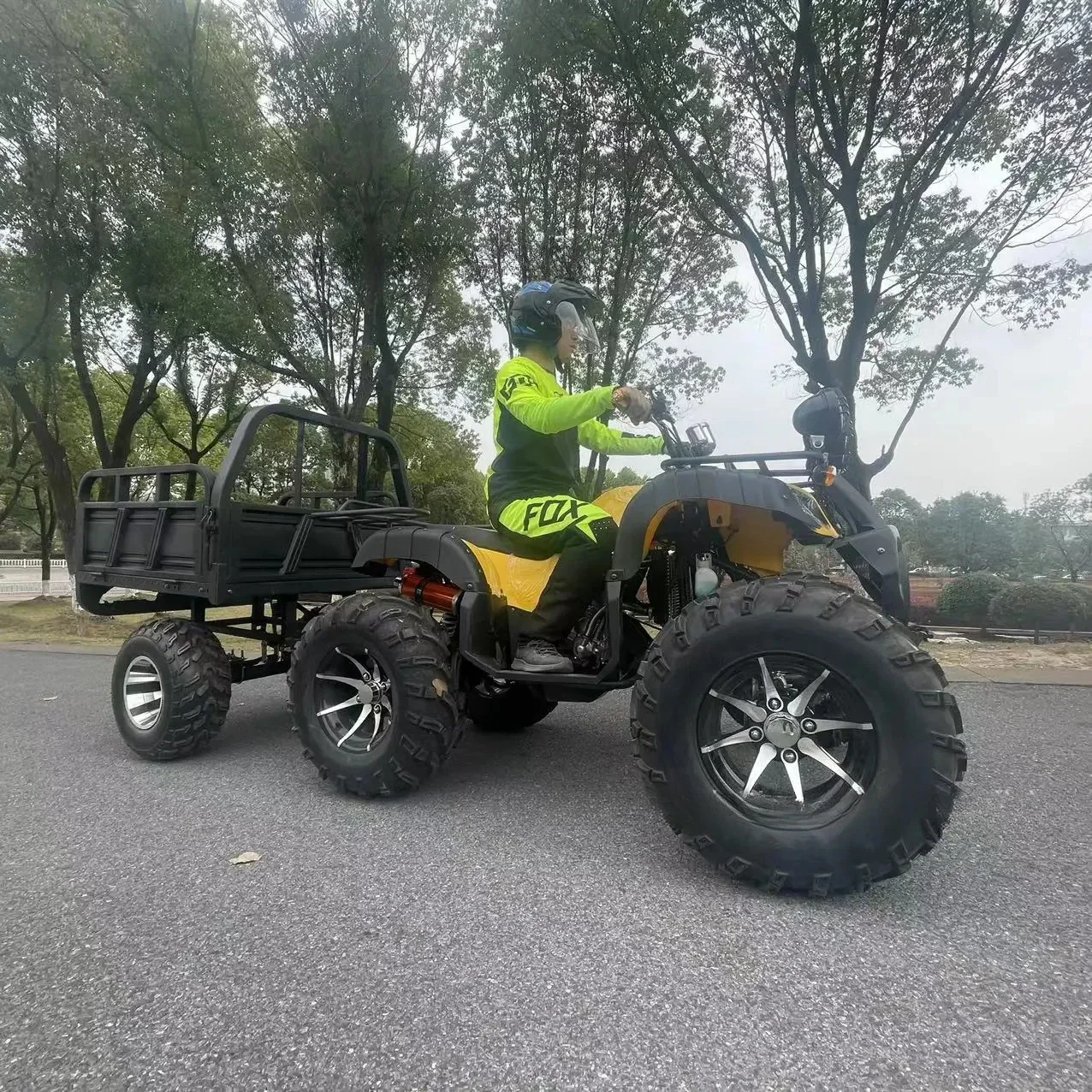 Agricultural Six-wheeled Motorcycle Mountain Off-road Vehicle All-terrain Beach Car Detachable Bucket Size Bull Beach Car