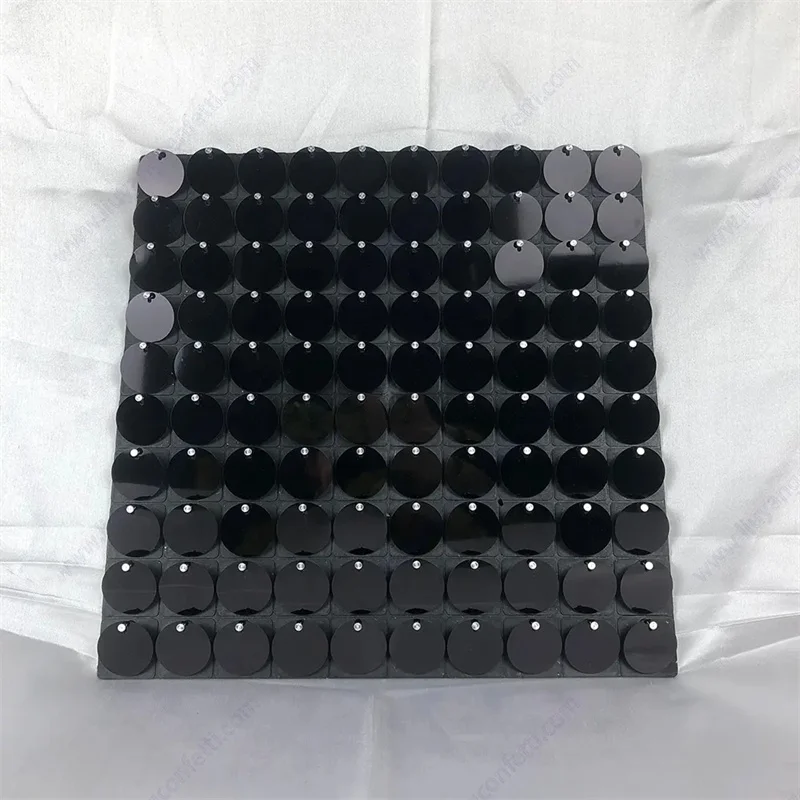 3D Mirror Effect Flash Multi-background Black Flash Wall Plate Sequins Decorative Panel Rainbow