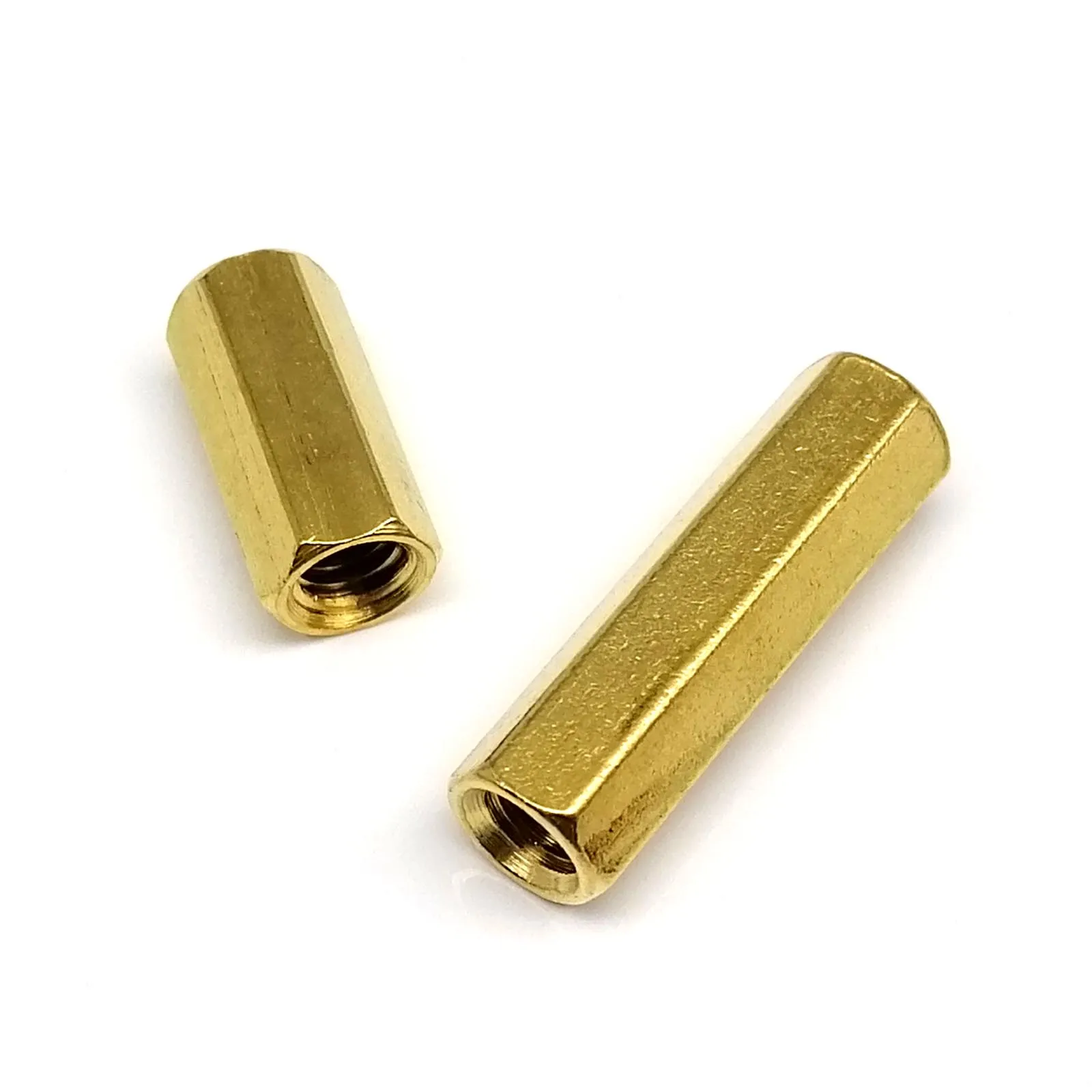 HZYUEGOU Massiver Messing-Kupfer Sechskant-Abstandshalter M2 M2.5 M3 M4 M5 M6 L=2-80mm für Leiterplatten und Motherboards – Detail 4