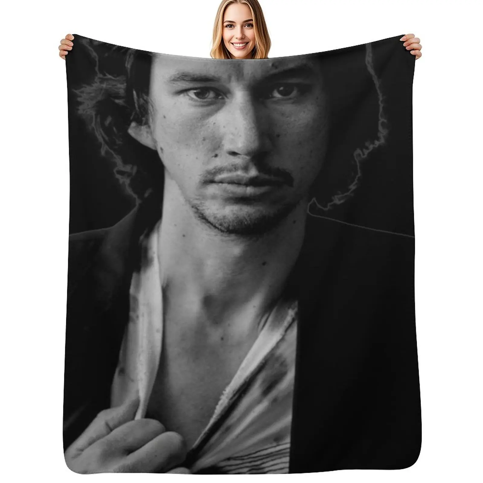 

Adam Driver Throw Blanket Versatile Cozy Throw Blanket for All Occasions