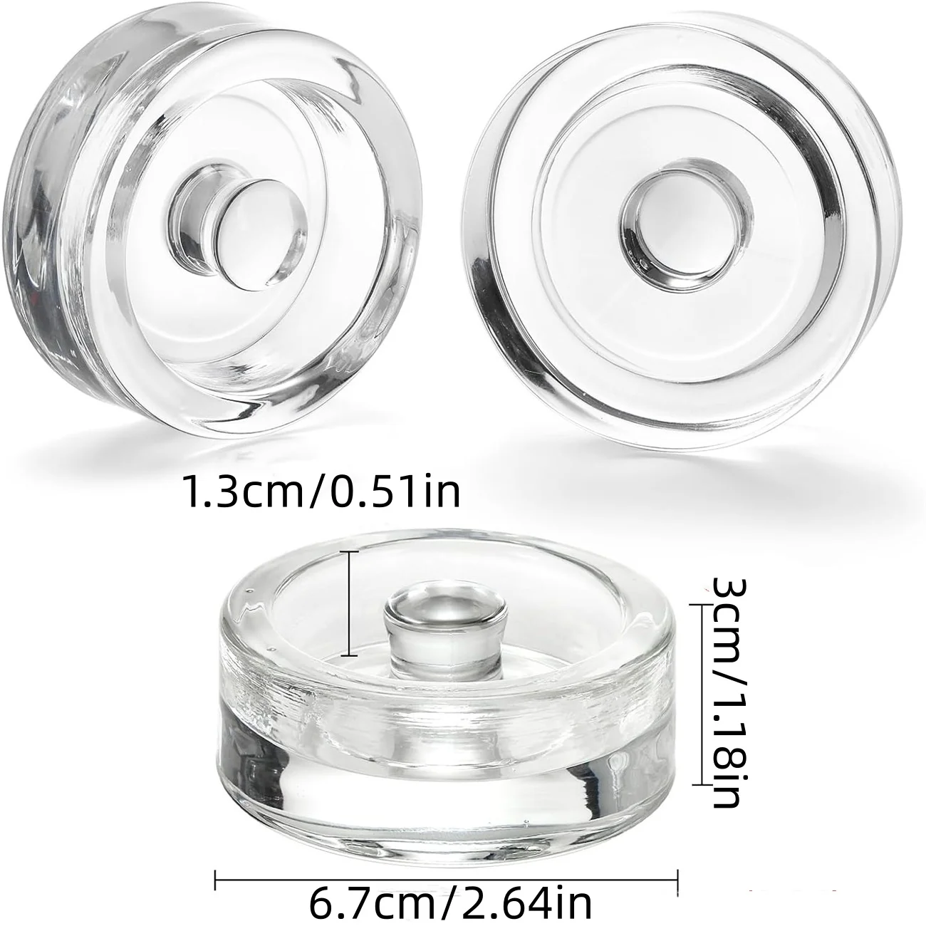 1/2 Stück fermentierte Glasgewichte, Weithals-Gläser, Deckel, Küchenhelfer, versiegelte Vorratsbehälterdeckel, Käsefermentation – Detail 1