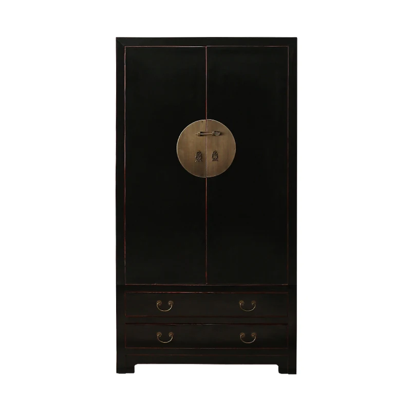 

Bedroom Chinese-style elm storage cabinet B & B style storage wardrobe Small apartment