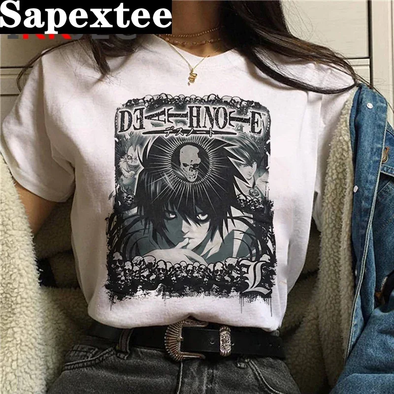 Death Note obietnicy Neverland Fullmetal alchemik siedem grzechów głównych koszulka koszulki mężczyzn grunge kawaii koszulki z nadrukami t-shirt