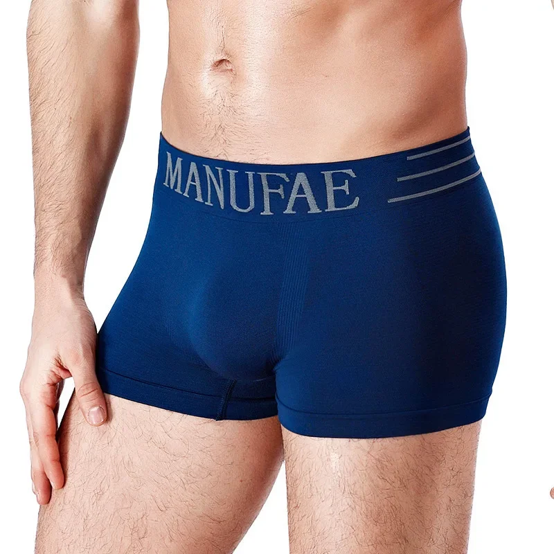 Boxer Sexy en Coton Doux pour Homme, Sous-Vêtement Respirant et Confortable, 2022