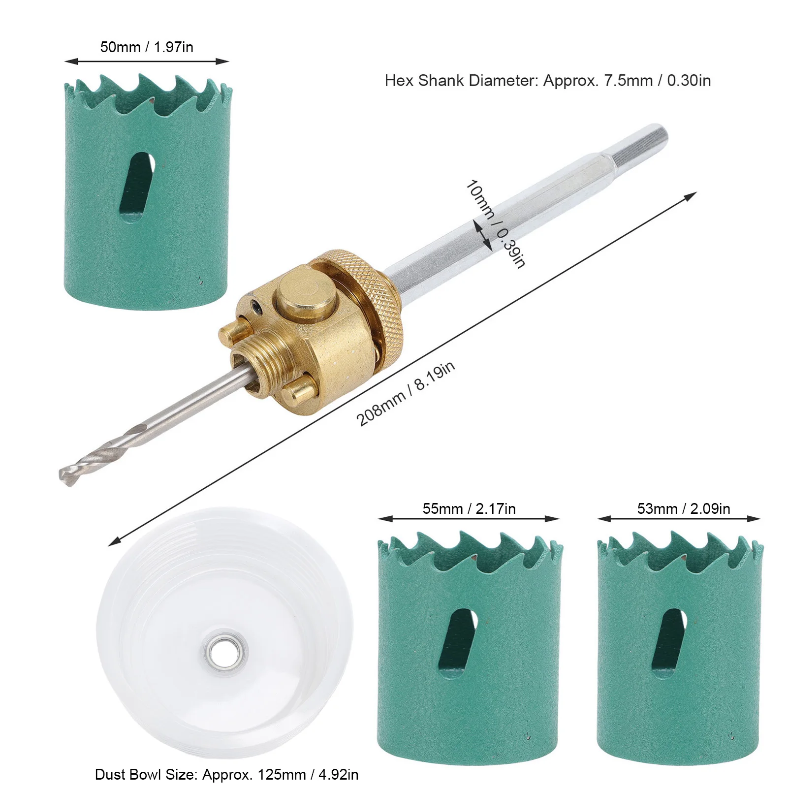 Ceiling Drilling Hole Cutter Alloy Steel Improve Work Efficiency Recessed Lights Hole Saw Portable Convenient for Bench Drills