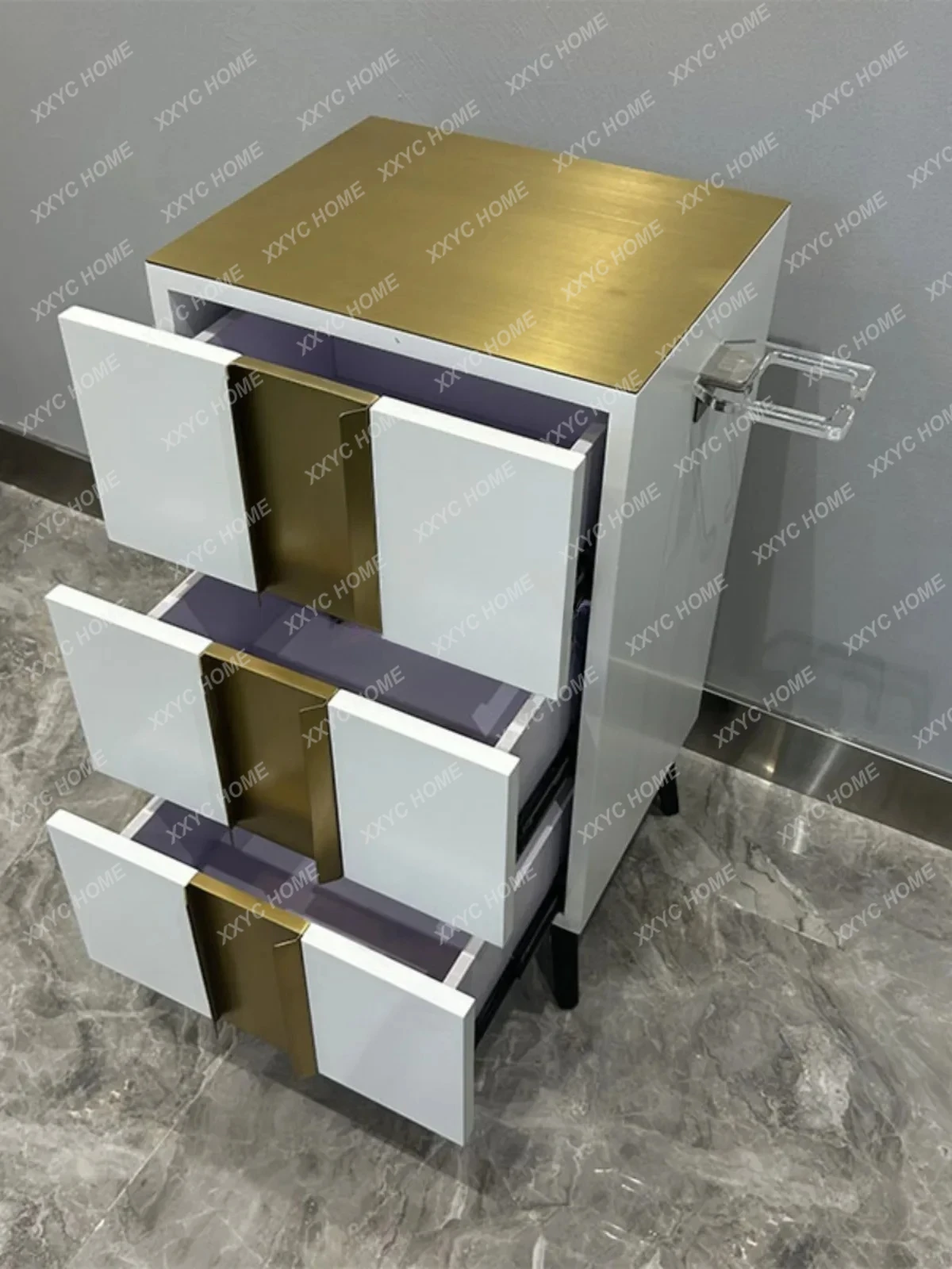 Hair Salon Tool Cabinet for Hair Salon Stainless Steel Work Cabinet Tool Car