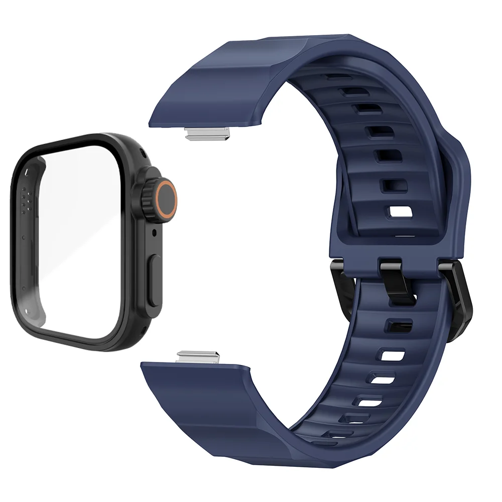 حافظة + حزام لساعة Huawei Watch Fit 4 Pro ملحقات حزام رياضية مريحة من السيليكون لساعة Huawei Watch fit 4